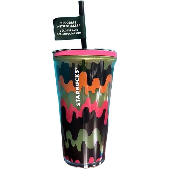 Starbucks 23 L. Edition Halloween Grande Tumbler 16OZ Stickers, Glow in the Dark - Picture 2 of 4